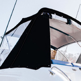 Black Canopy with Black Piping
